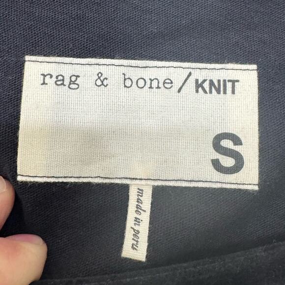 Rag & Bone Black Asymmetrical Sheer Layered Tank Top Women's Size Small - Picture 3 of 9